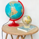 Luminous globe world map