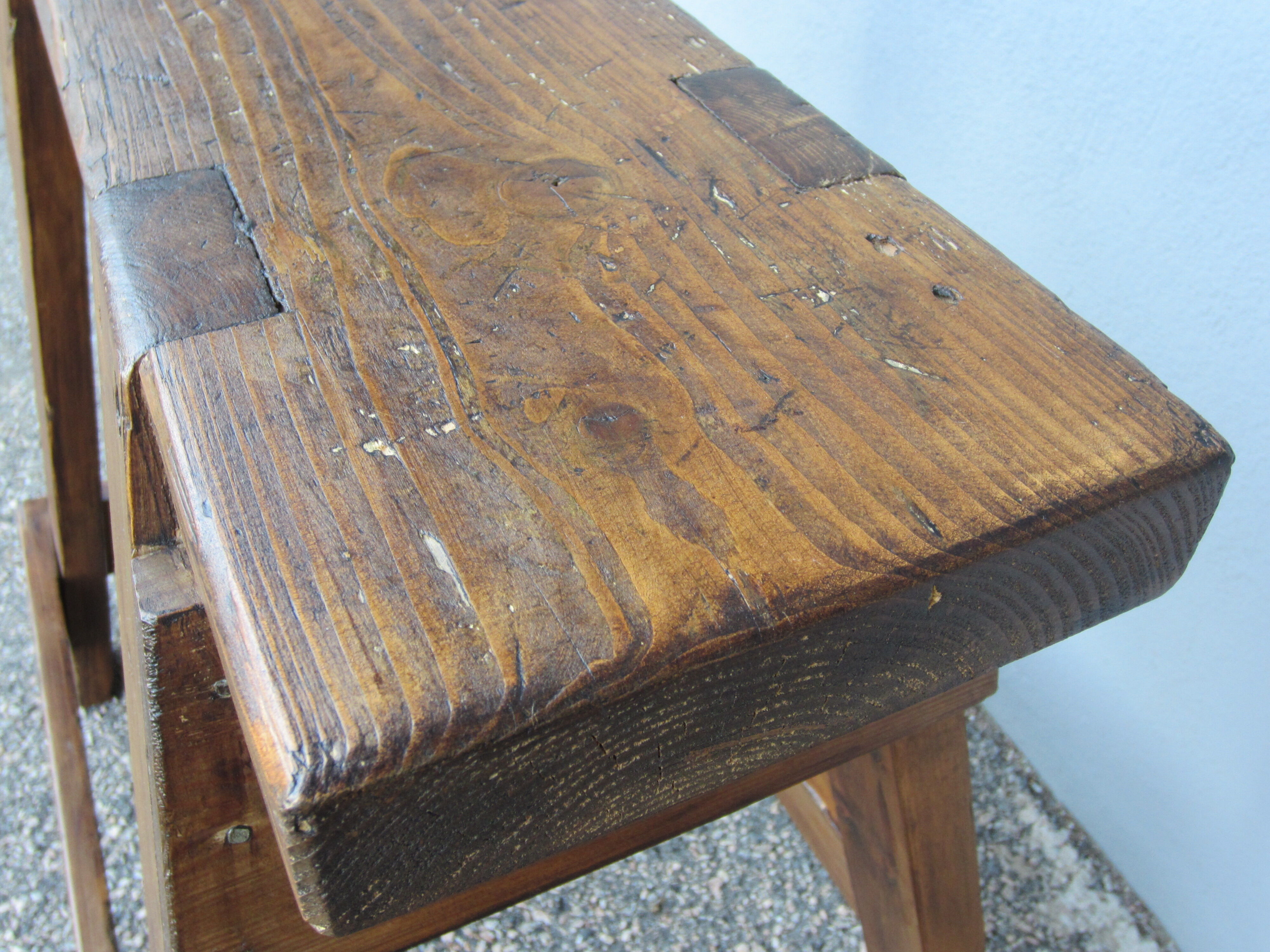 Rustic workshop stool