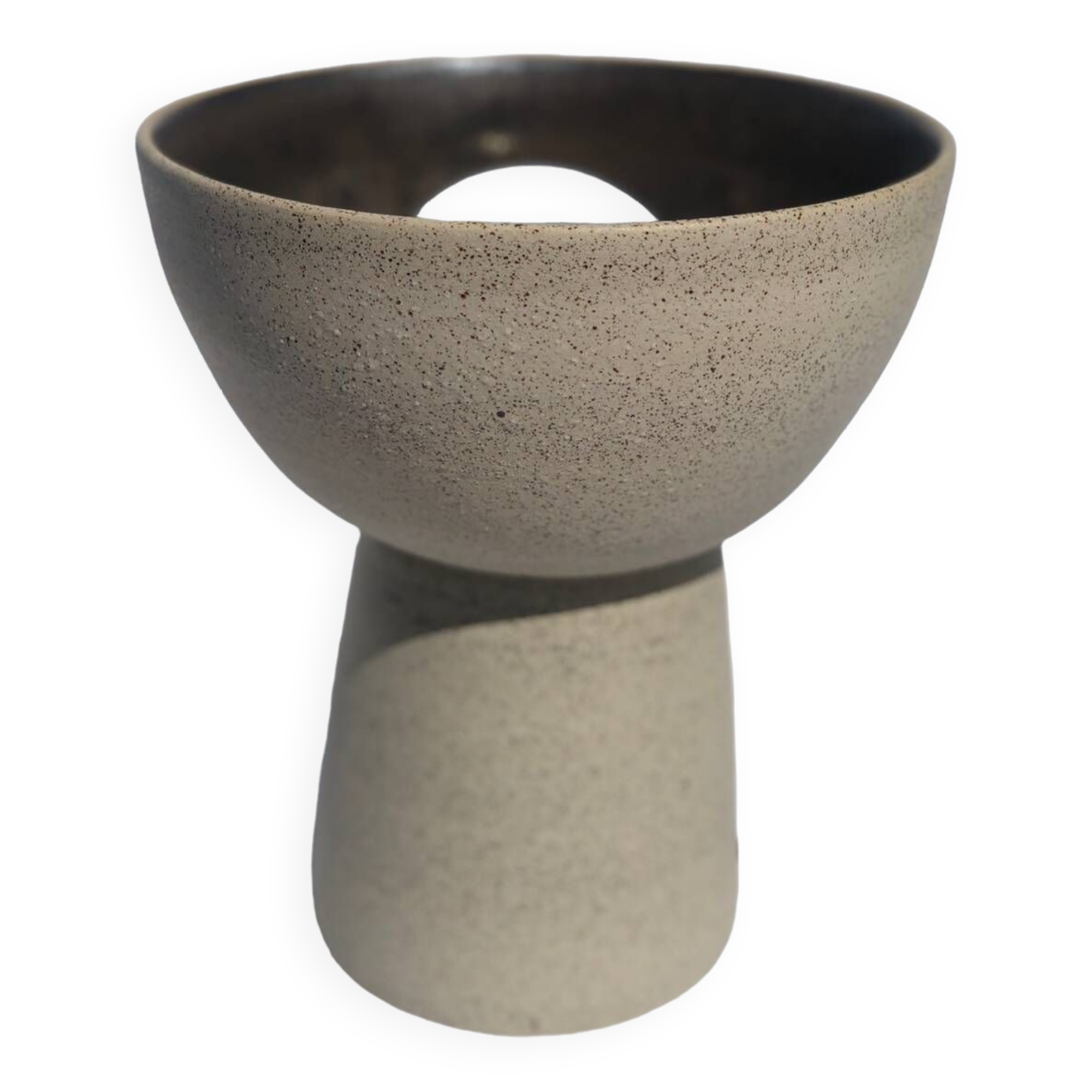 Ceramic stoneware floor lamp