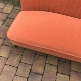 Mid-Century Orange Sofa 1950