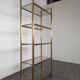 Artelano shelf in metal and smoked glass