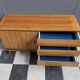 wood sideboard 3 drawers 1 door 1970s