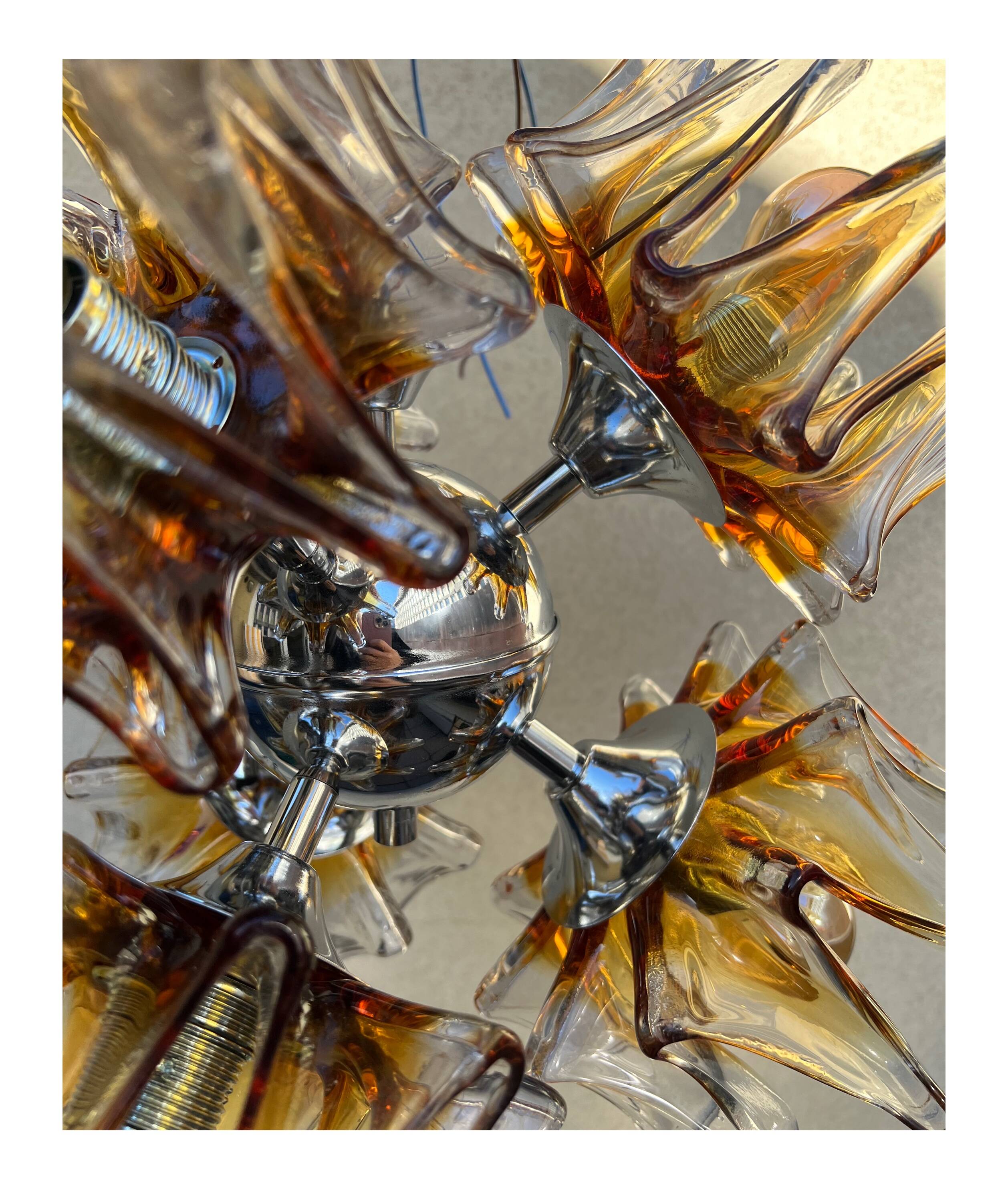 1970's Mazzega Sputnik Chandelier