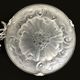 Suspension basin in glass paste Art Deco 1 Fire Sousman Lille with floral motifs