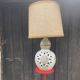 Pierre Pissareff, two-light lamp, signed, Dlg of Georges Pelletier