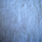 Vintage white damask tablecloth