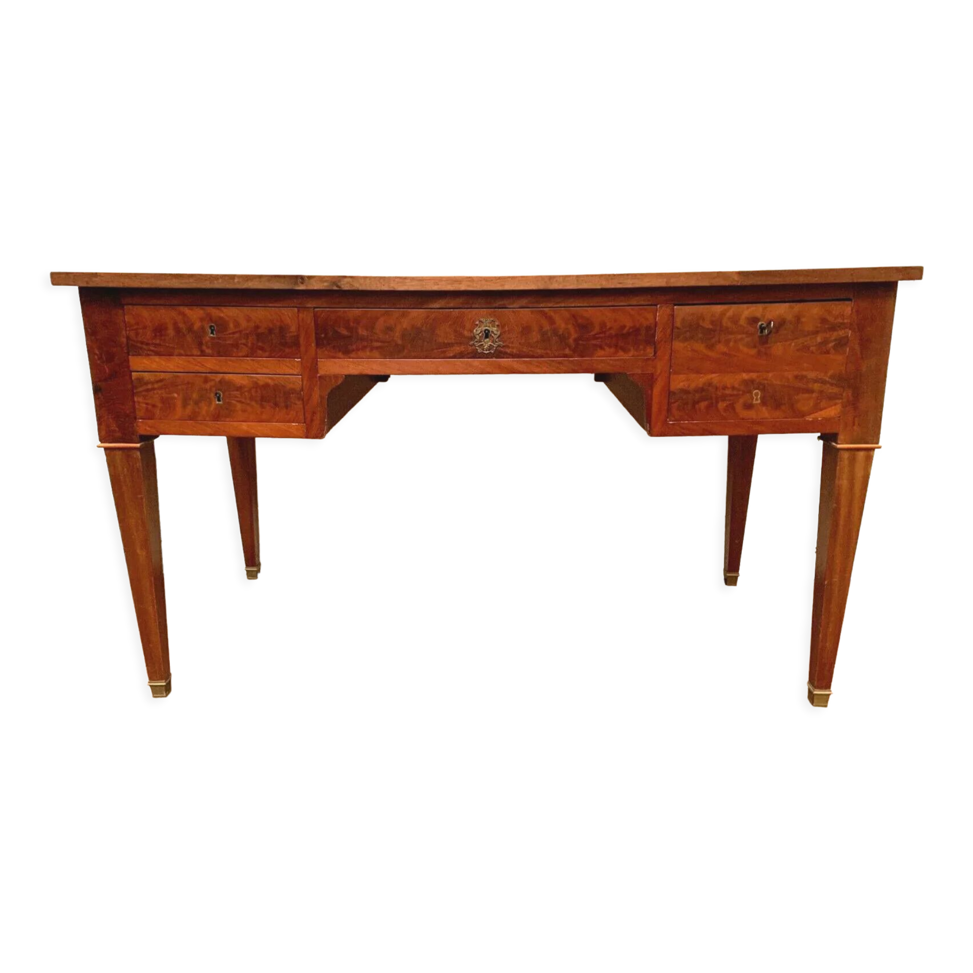 Louis XVI style desk in mahogany XIX century