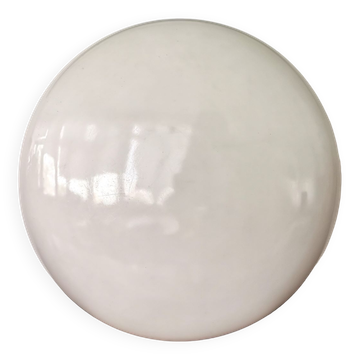 Grande lampe de plafond à montage encastré en acrylique blanc brillant italien minimaliste. années 1960