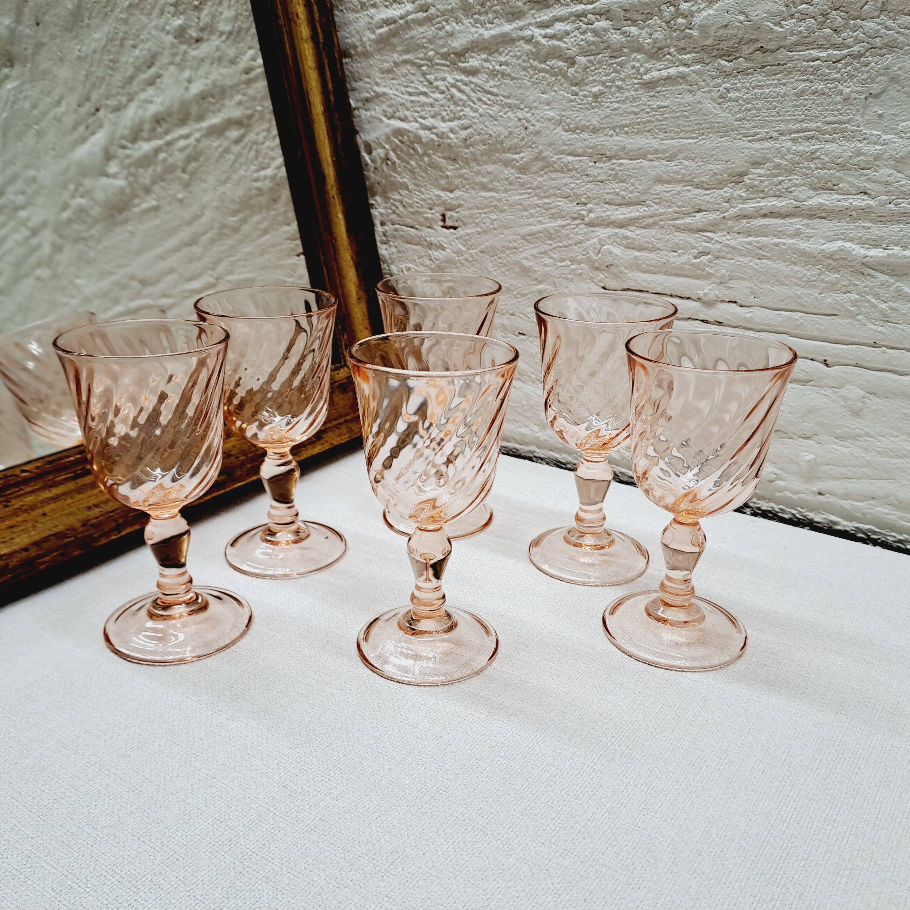 Set of 6 Rosaline digestif glasses