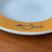 Postmodern German series of flying objects, soup plates by David Palterer and Sieger Design for Arzberg, 1990s, set of 7.