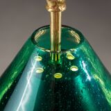 Pendentif en verre vert "Najade" de Jonas Hidle