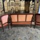Salon complet Louis Philippe banquette et paire de fauteuils