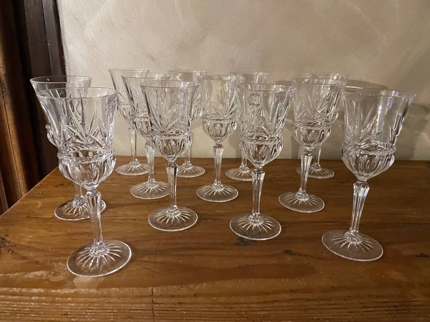 Carthage crystal water glasses