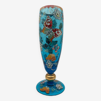 Vase en verre peint à la main José Sir Royo