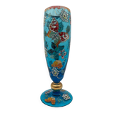 Vase en verre peint à la main José Sir Royo
