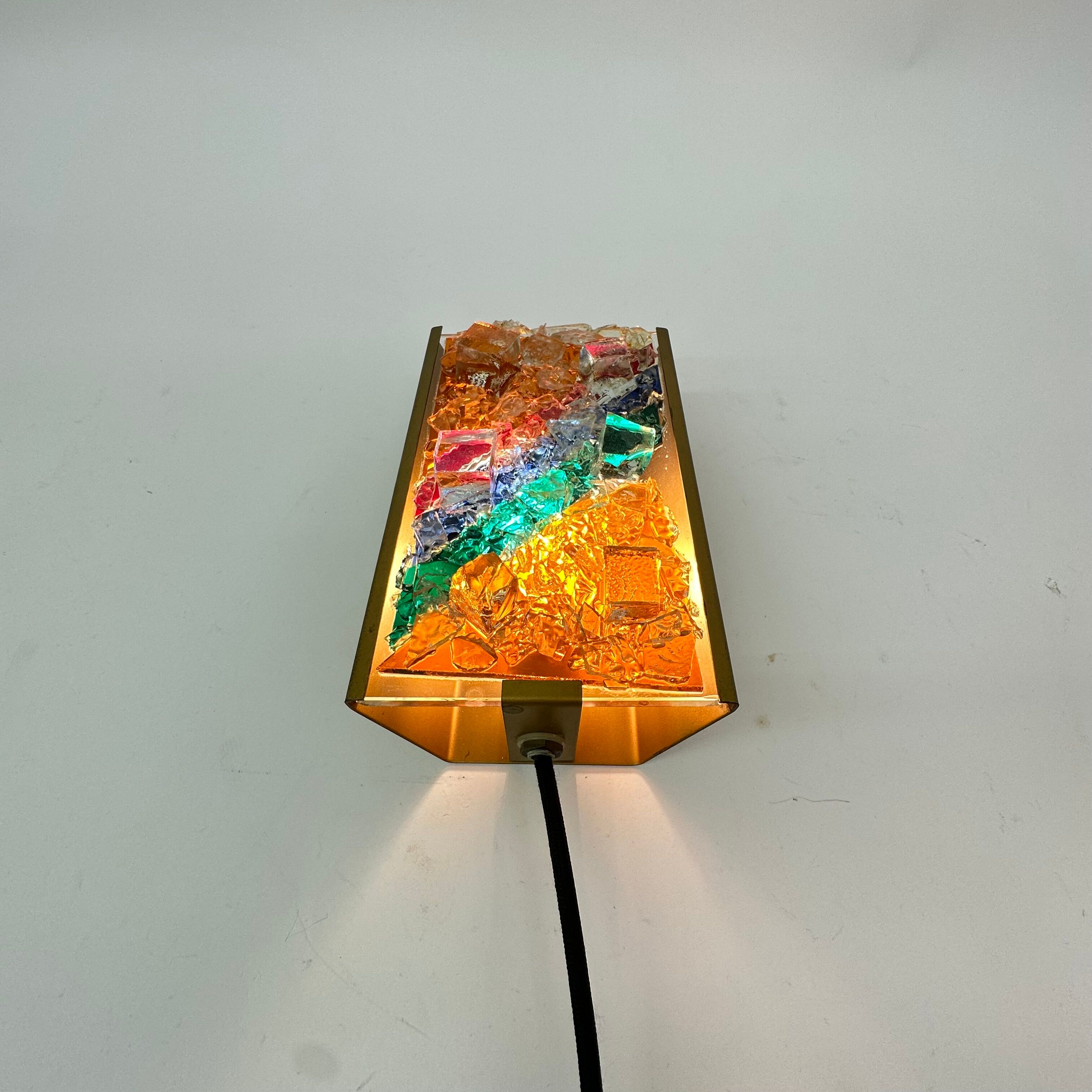 Cosack leuchten glass wall lamp , 1970's
