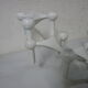 Lot de 4 bougeoirs Nagel blanc