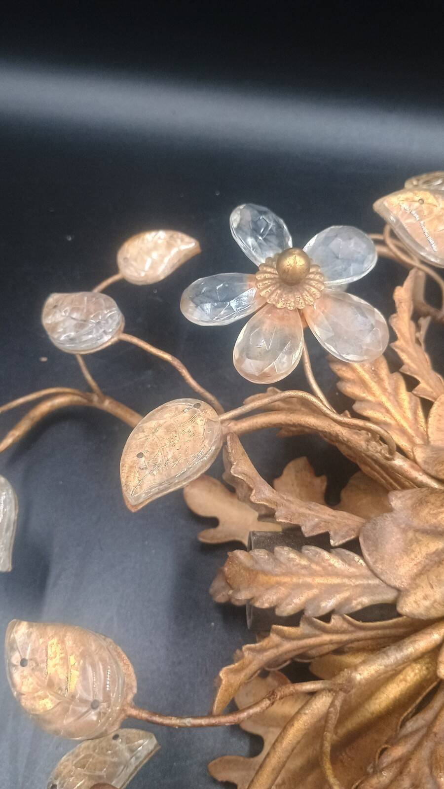 Florentine wall light or ceiling light by Banci Firenze, 1970s Maison Baguès.