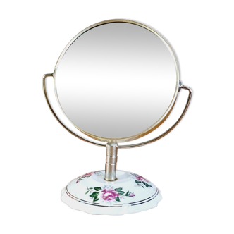 Small mirror psyche bi-face shepherdess of France