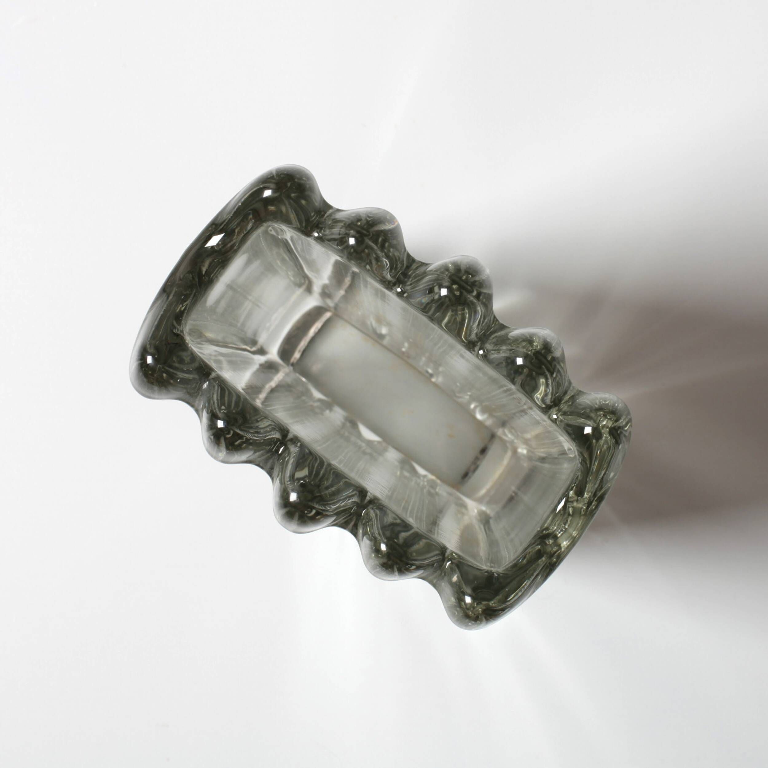 Vintage Rare Glass Vase / Mid-century Glass Vase by František Vizner / 1963