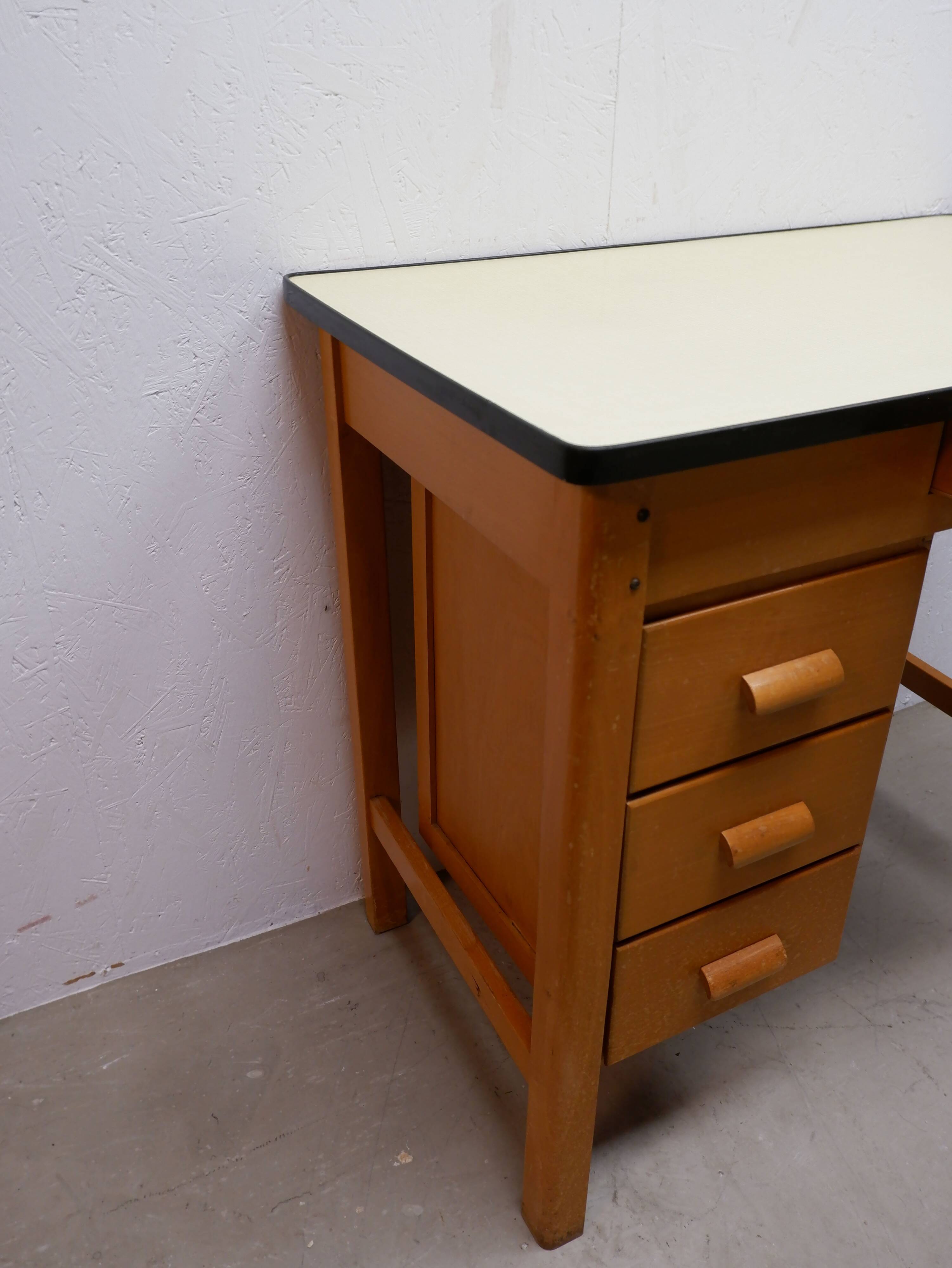 Vintage Bruynzeel writing desk, Holland