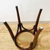Cane stool in bent wood very good condition