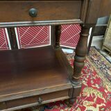 Service, service trolley with wheels, 4 drawers, solid oak