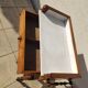 Vintage console hairdresser in walnut, Art Deco Louis Philippe style.