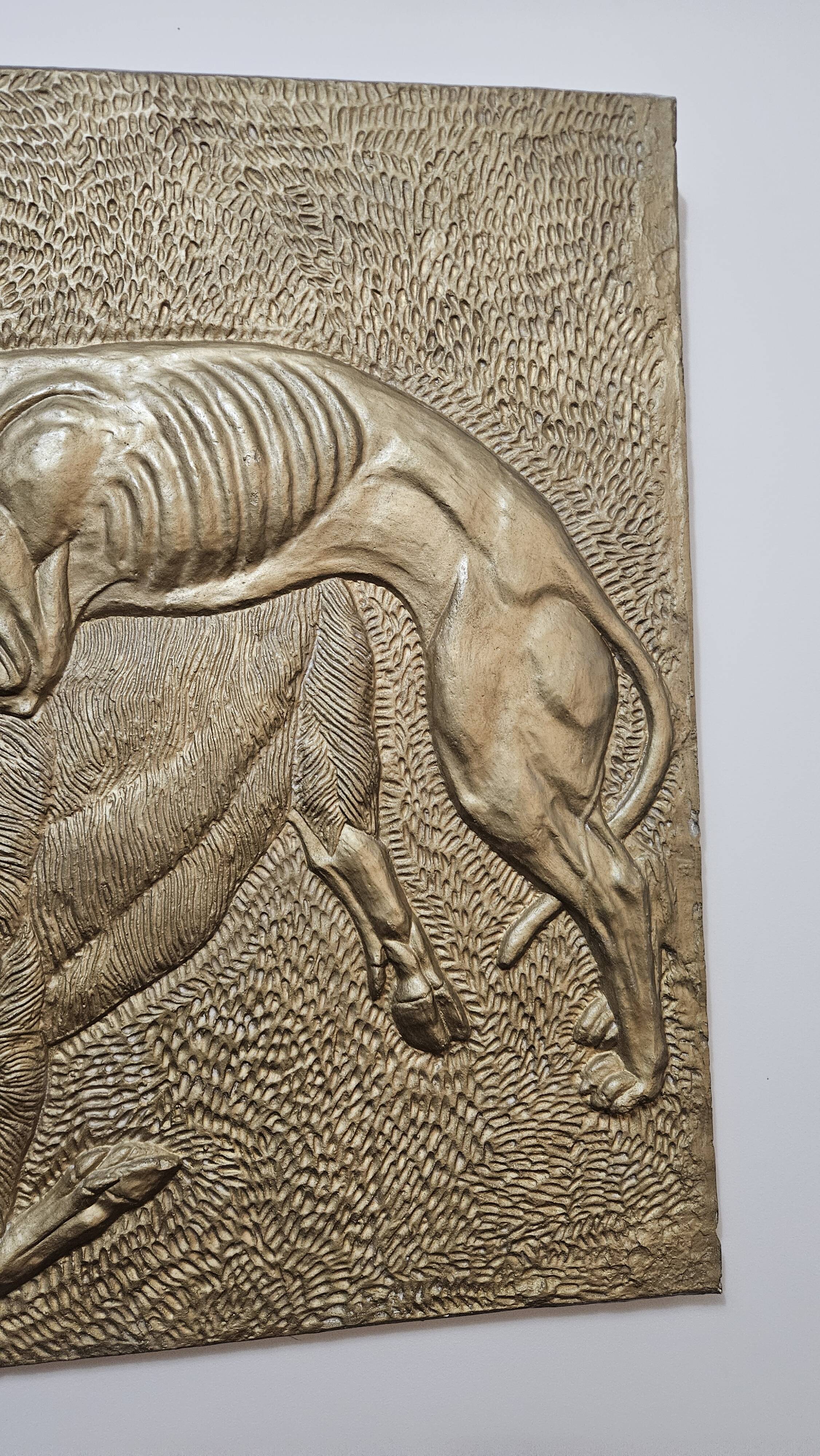 Bas-relief Art Déco La Danse - D'après Les Frères Martel - Staff - 9x18cm - Neuf