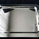Shiny stainless steel serving platter 41.5 x 30.5 cm