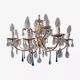 Italian  Two Tier Crystal Chandelier