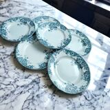 6 assiettes anciennes Marie Louise moulin des loups