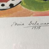 Lithograph by Sonia Delaunay, distant journeys