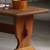 Swedish solid pine dining table from the mid-20th century, Åby Möbelfabrik, 1940s.