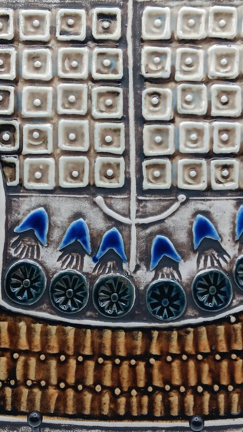 Lisa Larsson, "Skepp" from the Unik series, glazed stoneware, Gustavsberg