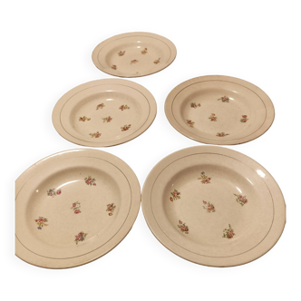Set of 5 Labrut et cie plates
