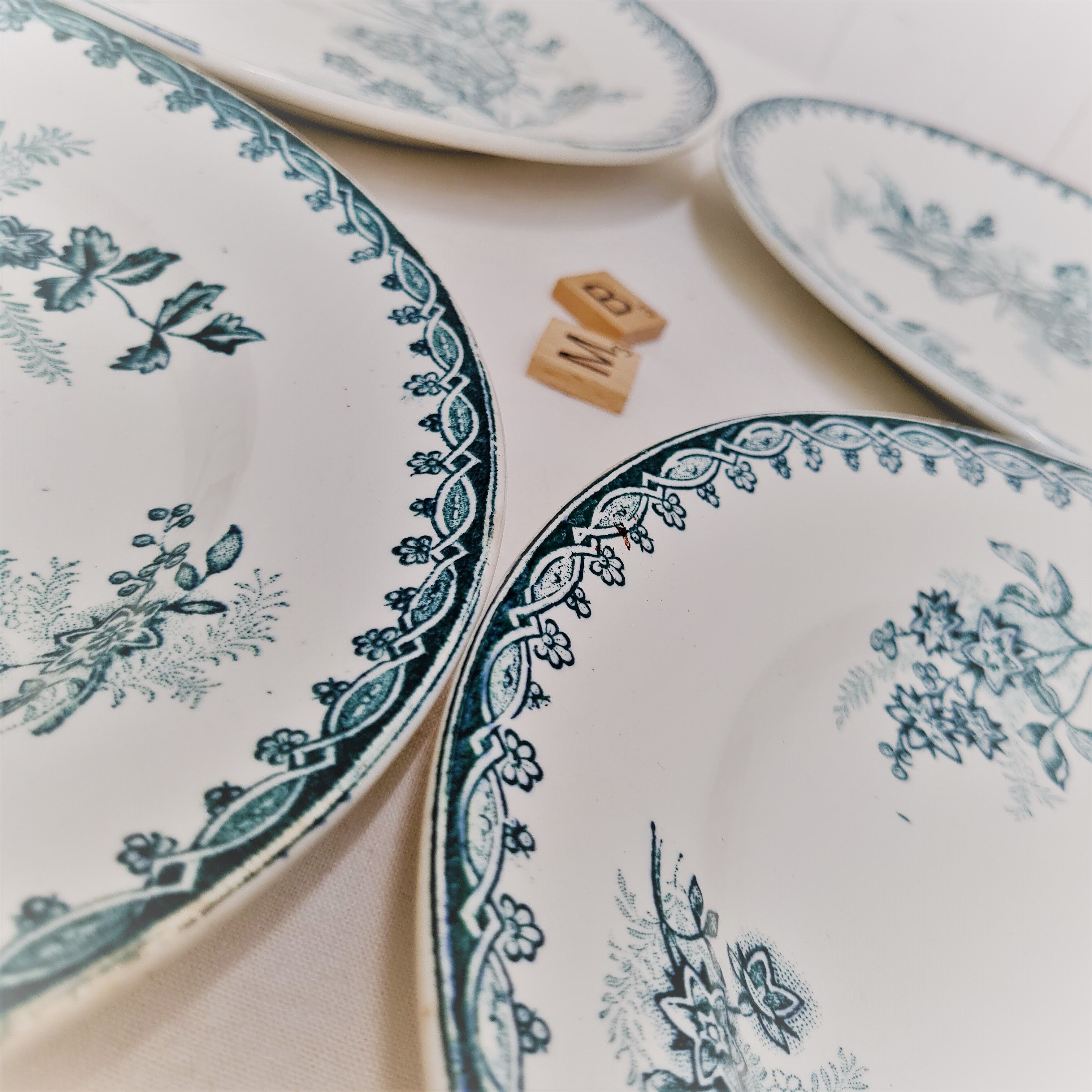 Set de 4 assiettes plates Terre de Fer