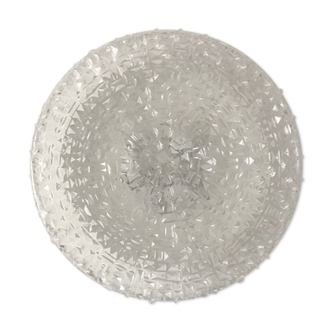 Plafonnier rond en verre vintage