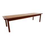 Banc minimaliste en teck Suède 1960