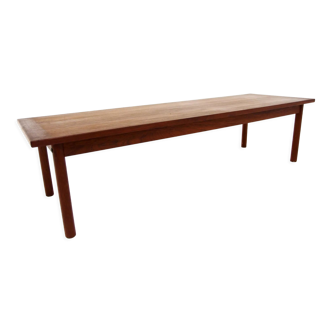 Minimalist teak bench, Sweden, 1960