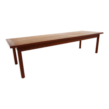 Banc minimaliste en teck Suède 1960