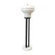 Iron floor lamp, glass and marble, Italy 70s