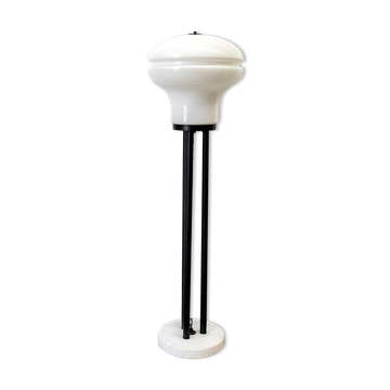 Lampadaire en fer, verre et marbre, Italie années 70