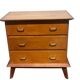 oak commode with tapered legs 1950