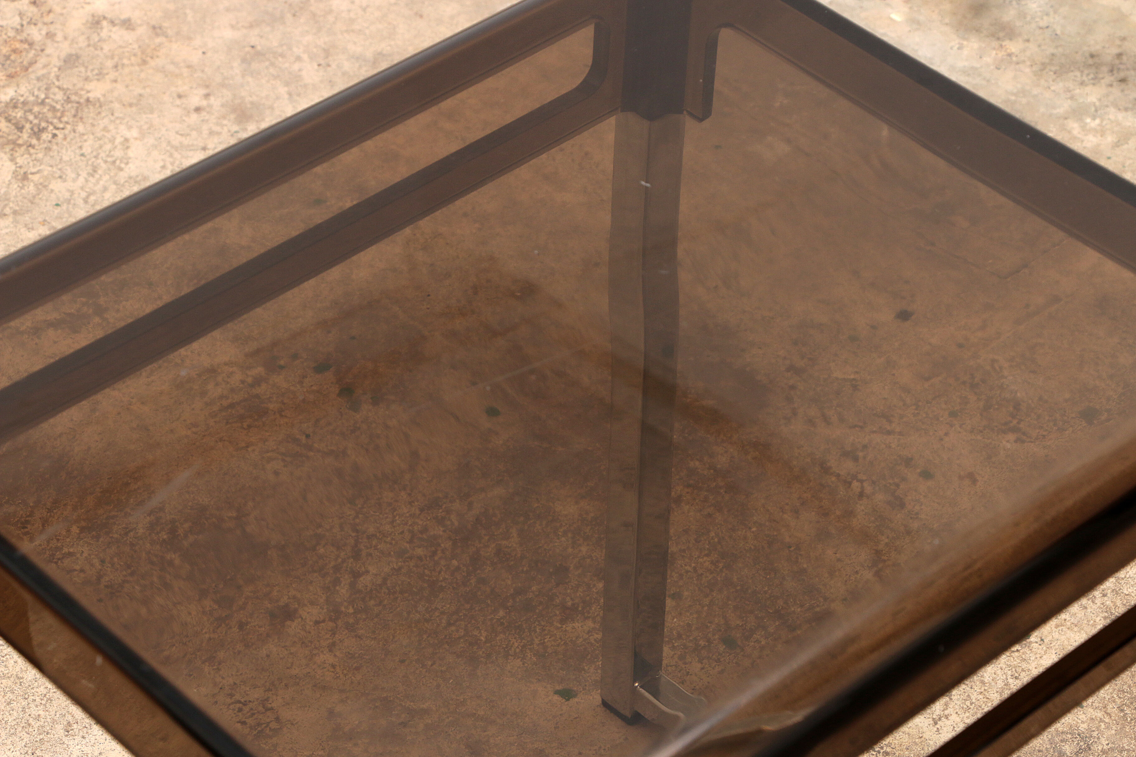 Vintage set of Plexiglas side tables designed in France in the 1960s