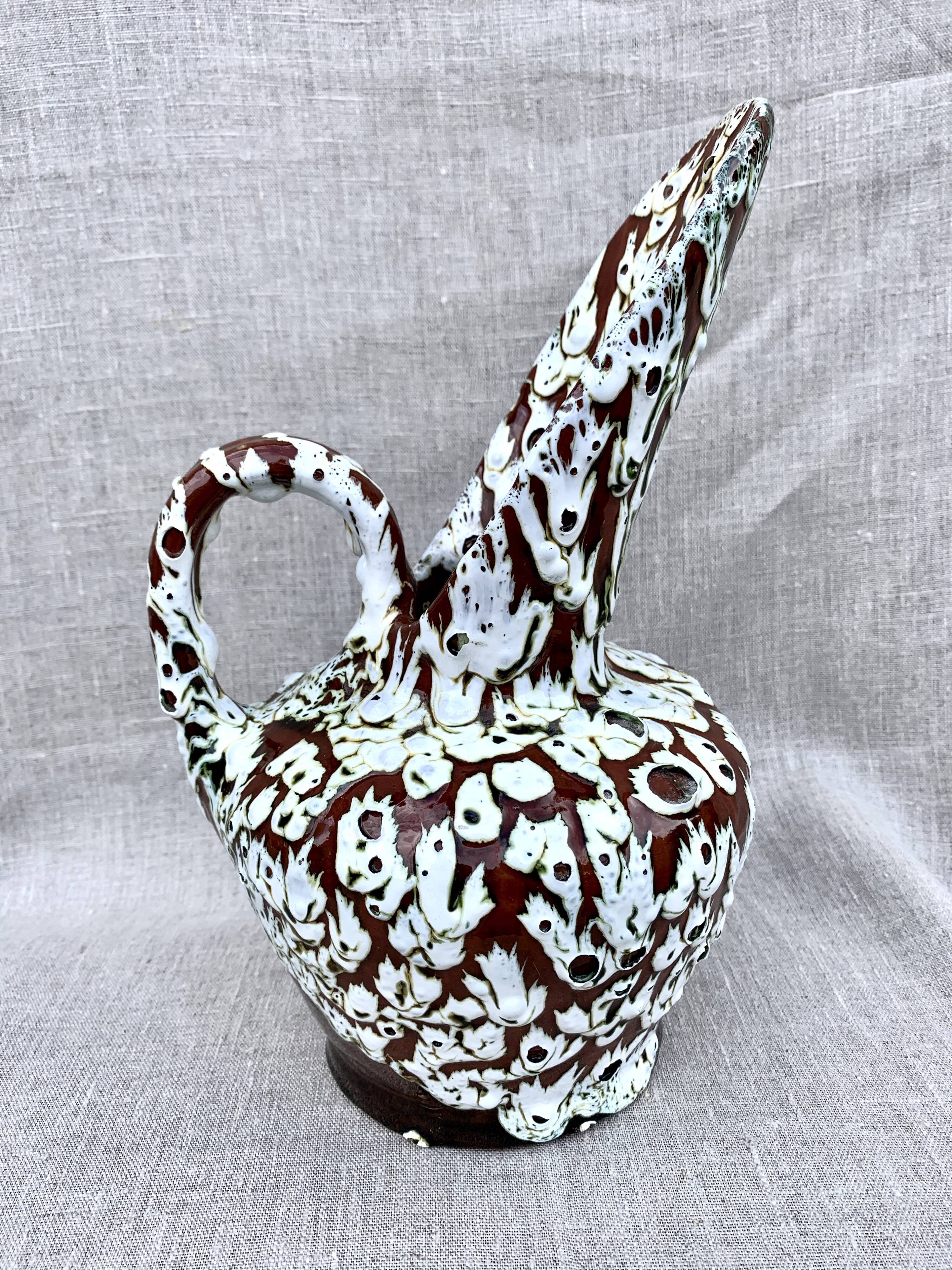 "Vallauris" lava beak pitcher