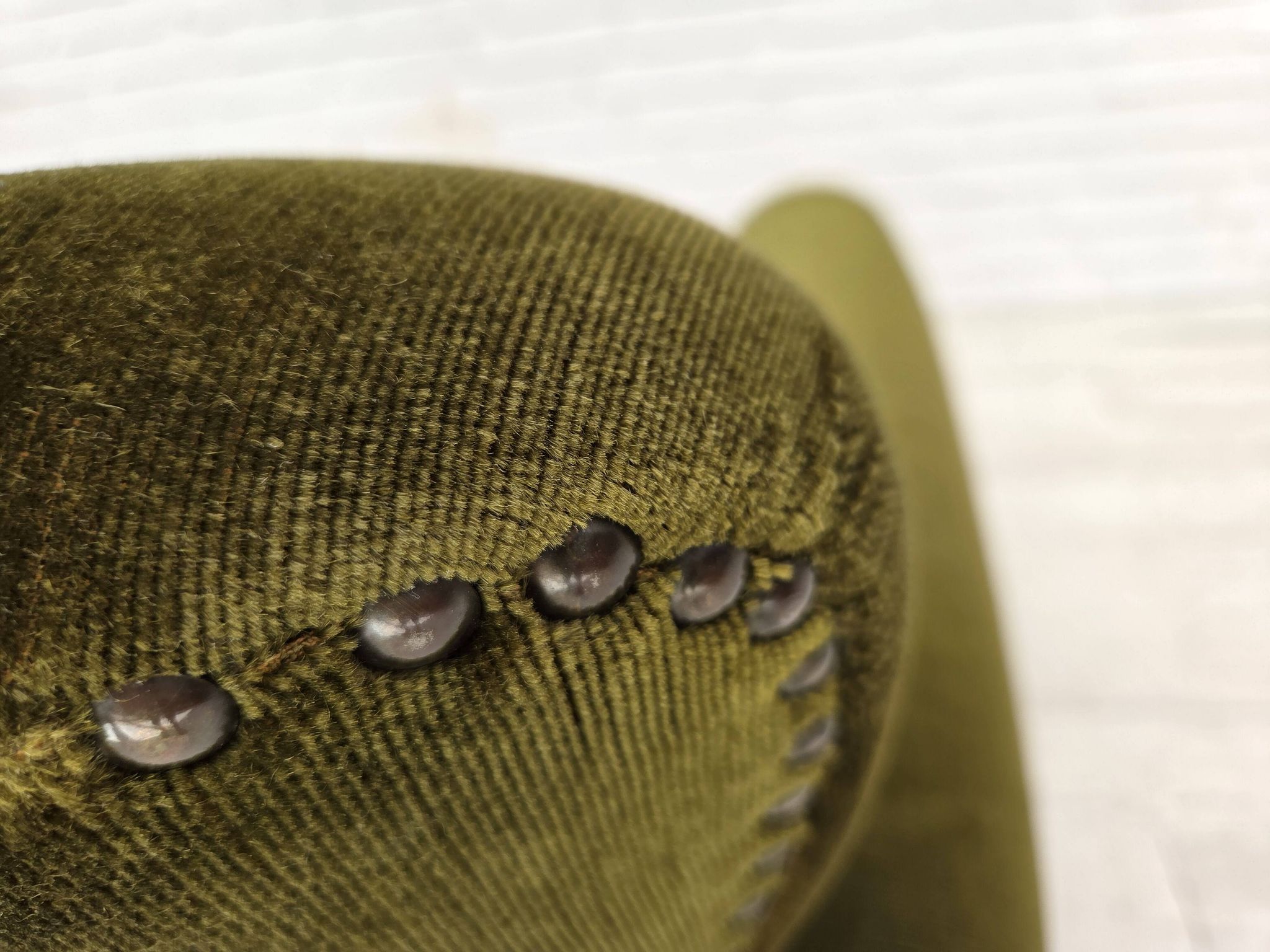 1970s, Danish lounge chair, low, furniture velour, ash wood legs.