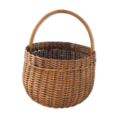 Round wicker basket