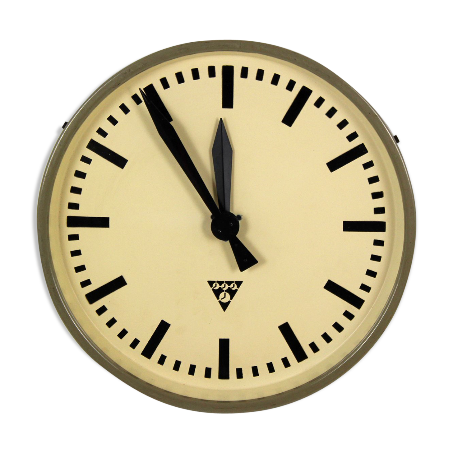 Industrial railway clock by Pragotron, 1960s