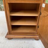 English chest of drawers in solid oak satin wood